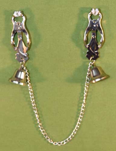 Japanese Clove Nipple Clamps with Bells & Chain...